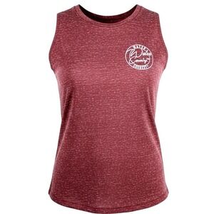 Popular Womens Large Tank Top Cotton Blend Burgundy Neo Minimalism Y2K Retro